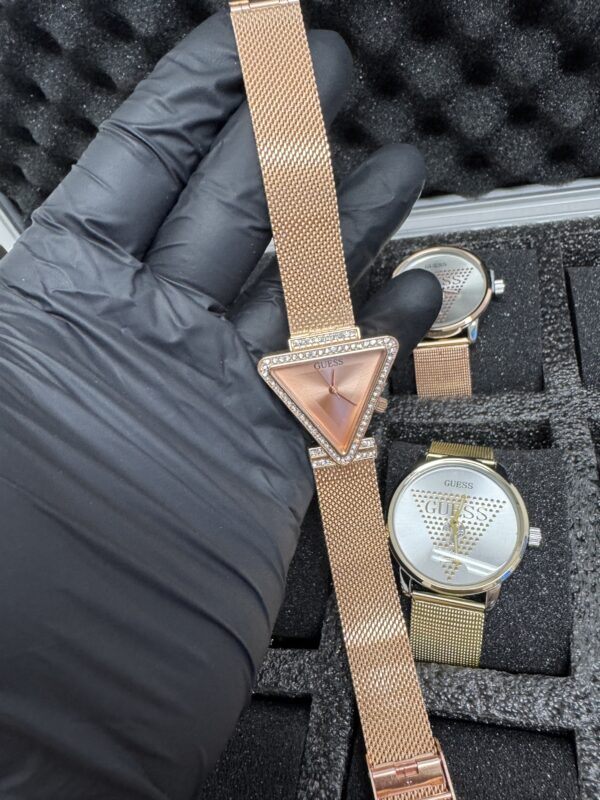 GUESS Ladies Pink Tone Analog Watch