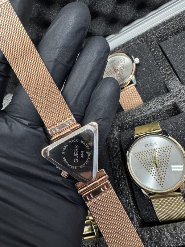 GUESS Ladies Pink Tone Analog Watch